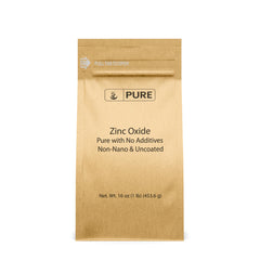 Pure Original Ingredients Zinc Oxide en envase seguro y no nano, ideal para uso tópico suave.