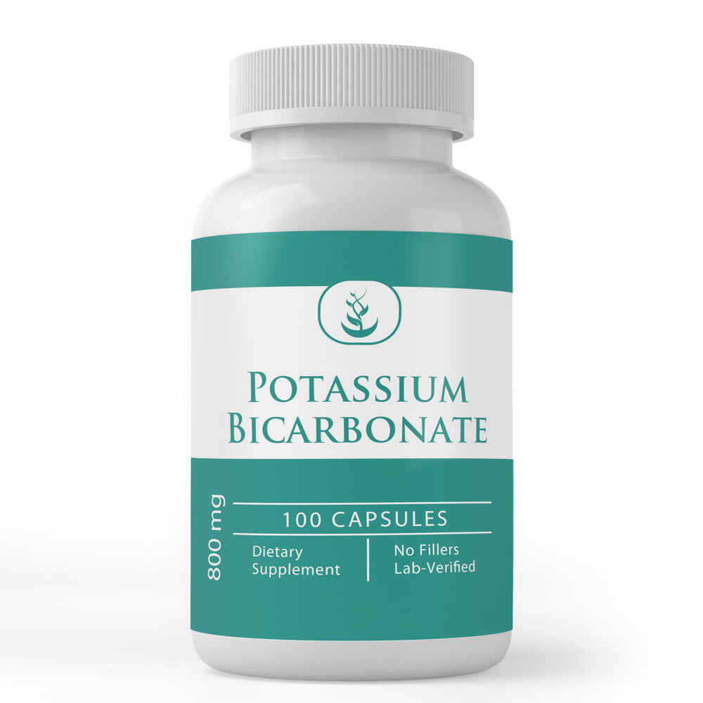 Pure Original Ingredients Potassium Bicarbonate capsules bottle, pure and convenient daily use.
