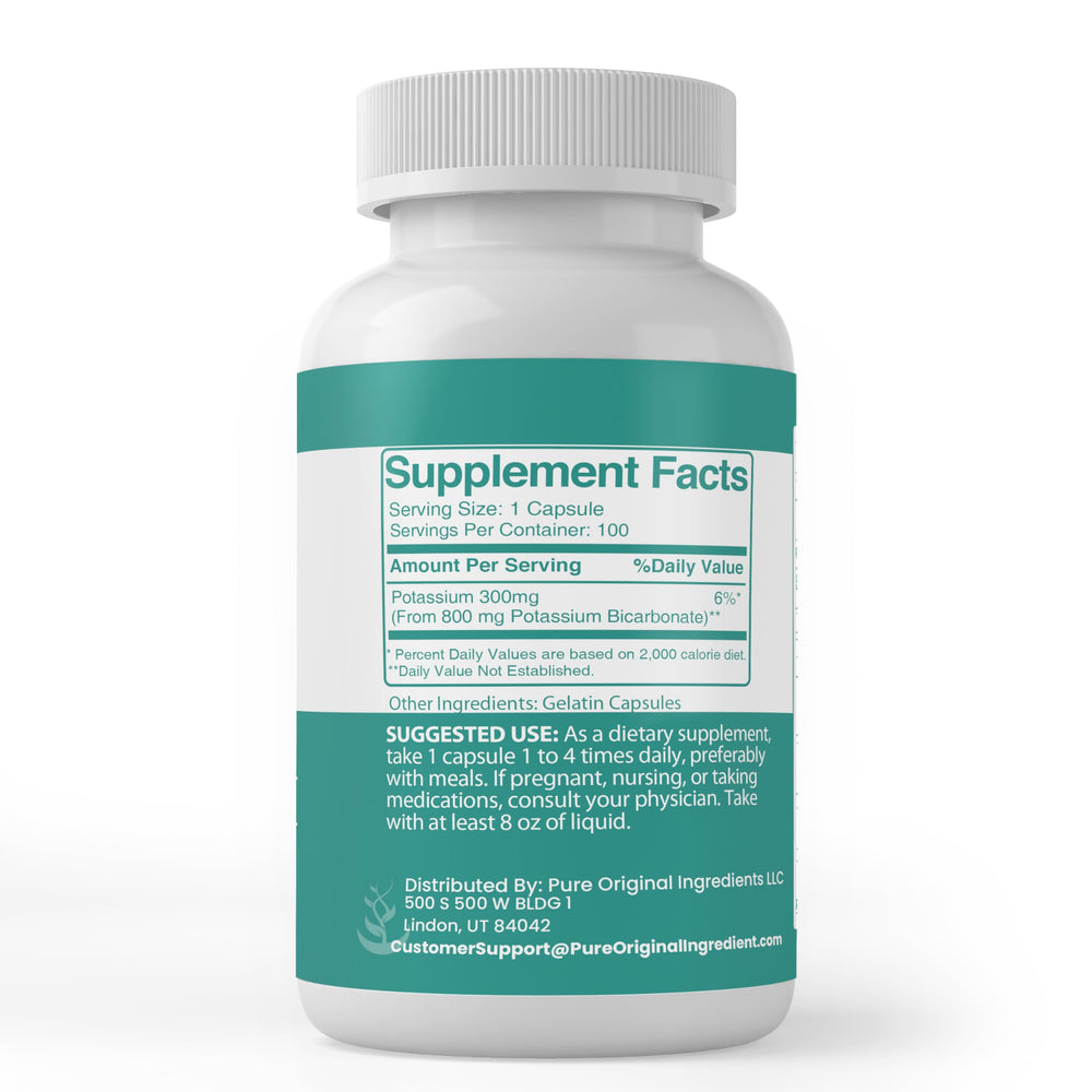 Pure Original Ingredients capsules close-up show single-ingredient formula with no additives.