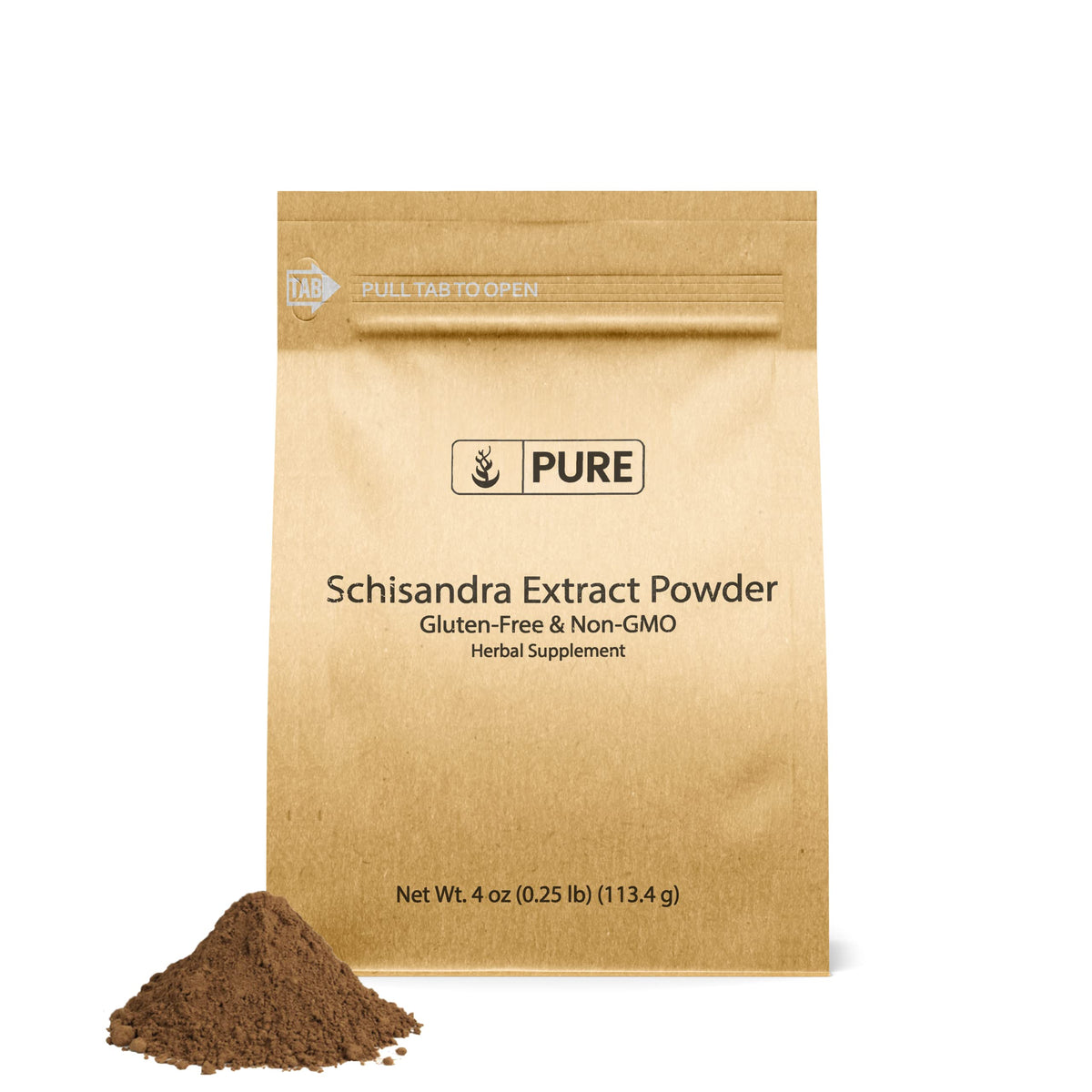 Pure Original Ingredients Schisandra powder bottle highlights pure extract for daily use.