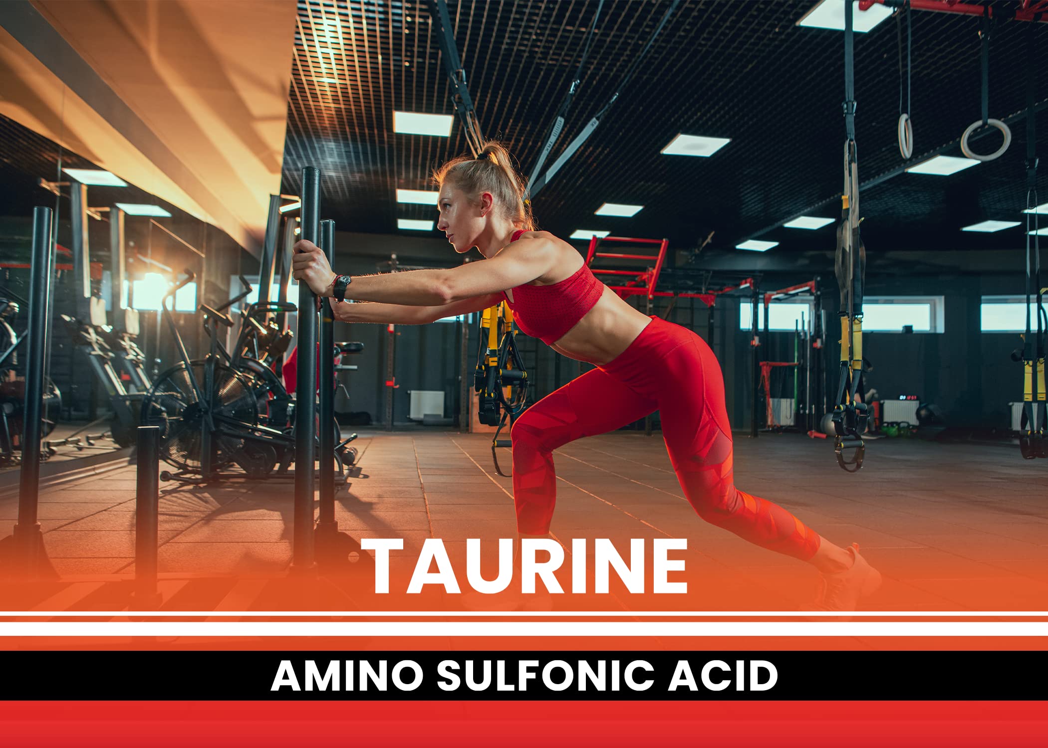 USA packaged PURE ORIGINAL INGREDIENTS Taurine Powder signals domestic production quality.