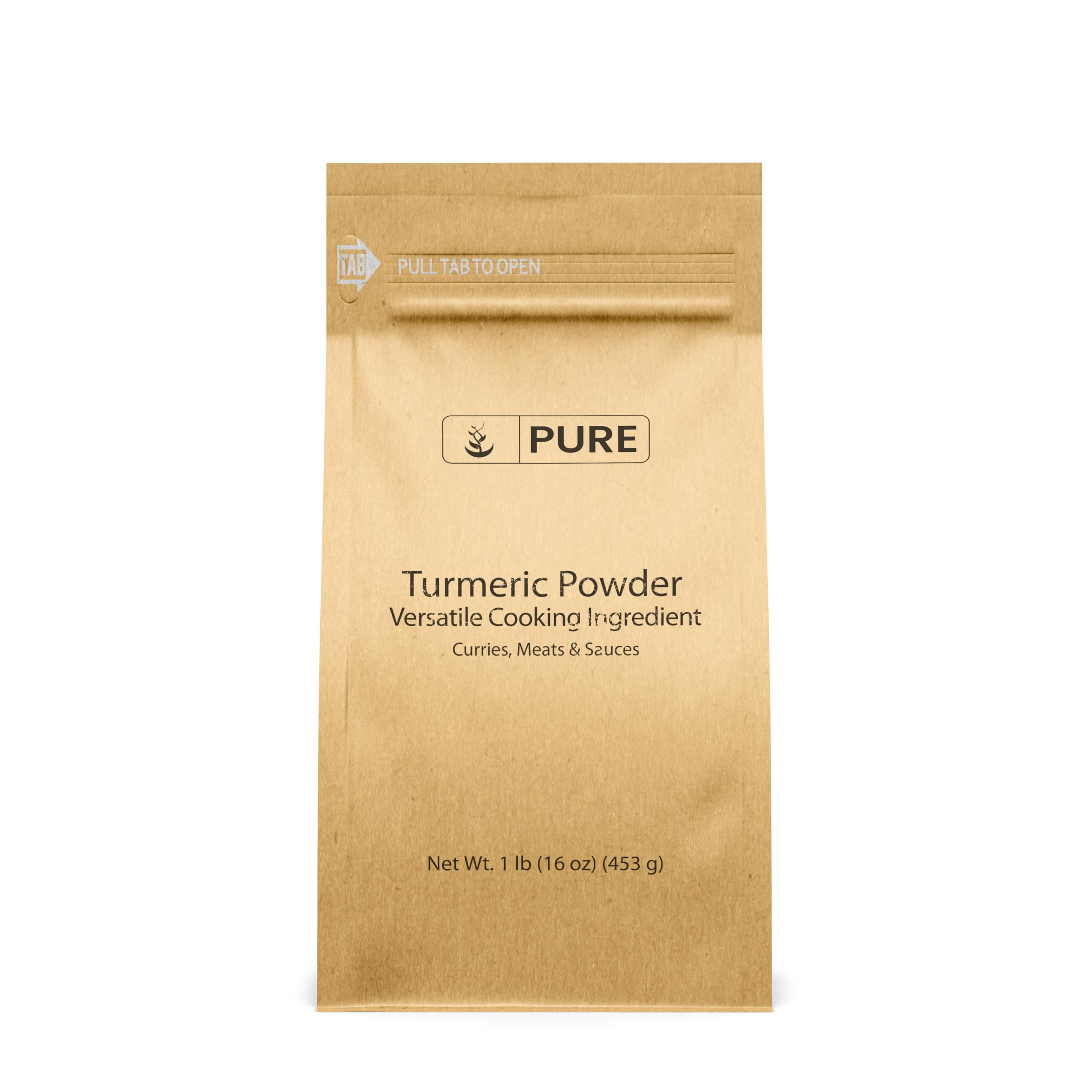 Pure Original Ingredients turmeric powder in an eco bag for sustainable cooking