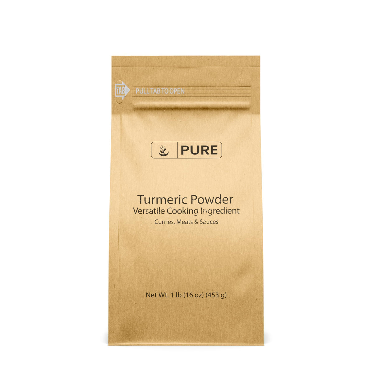 Pure Original Ingredients turmeric powder in an eco bag for sustainable cooking
