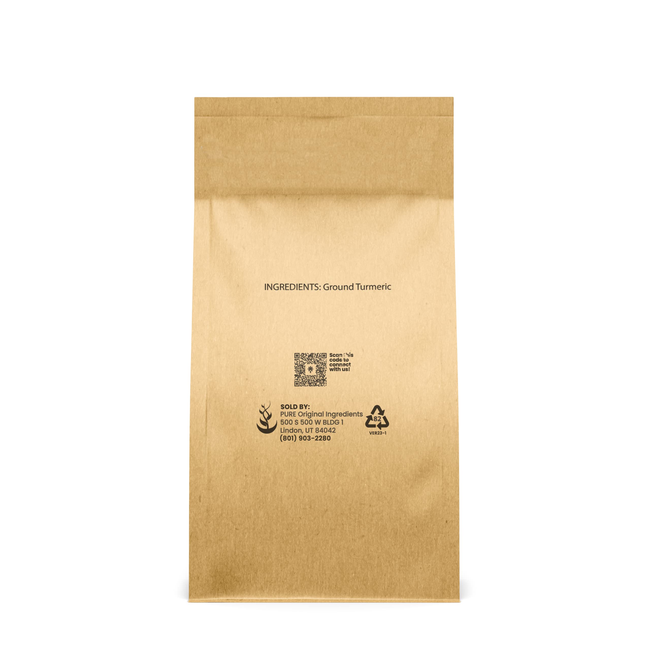 Pure Original Ingredients turmeric powder releasing a warm aroma for curries