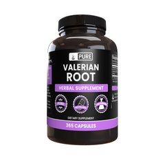 Pure Original Ingredients Valerian Root Capsules bottle shows pure single-ingredient formula for nightly use