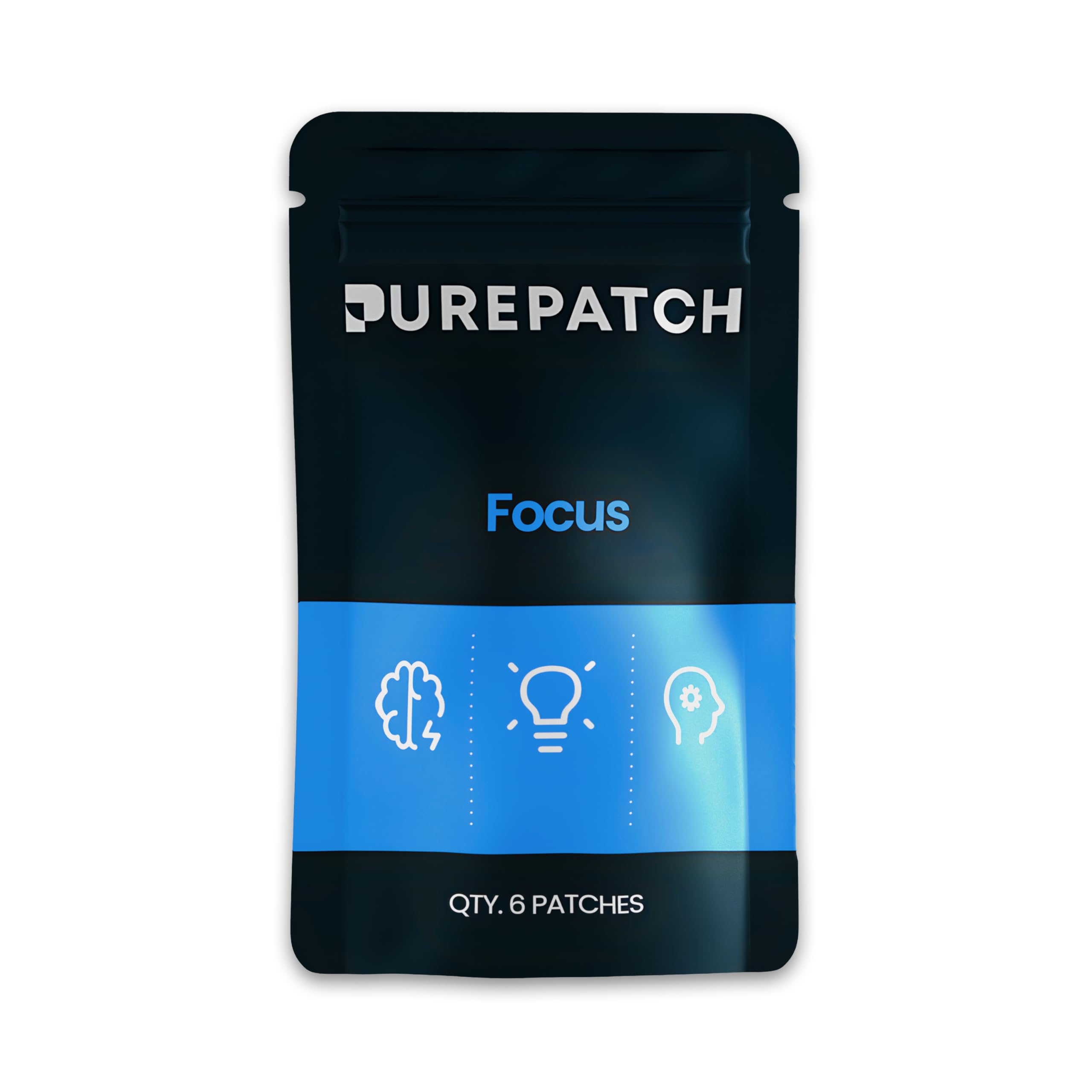 Pure Patch Focus patch on arm for easy, non-ingestible use.