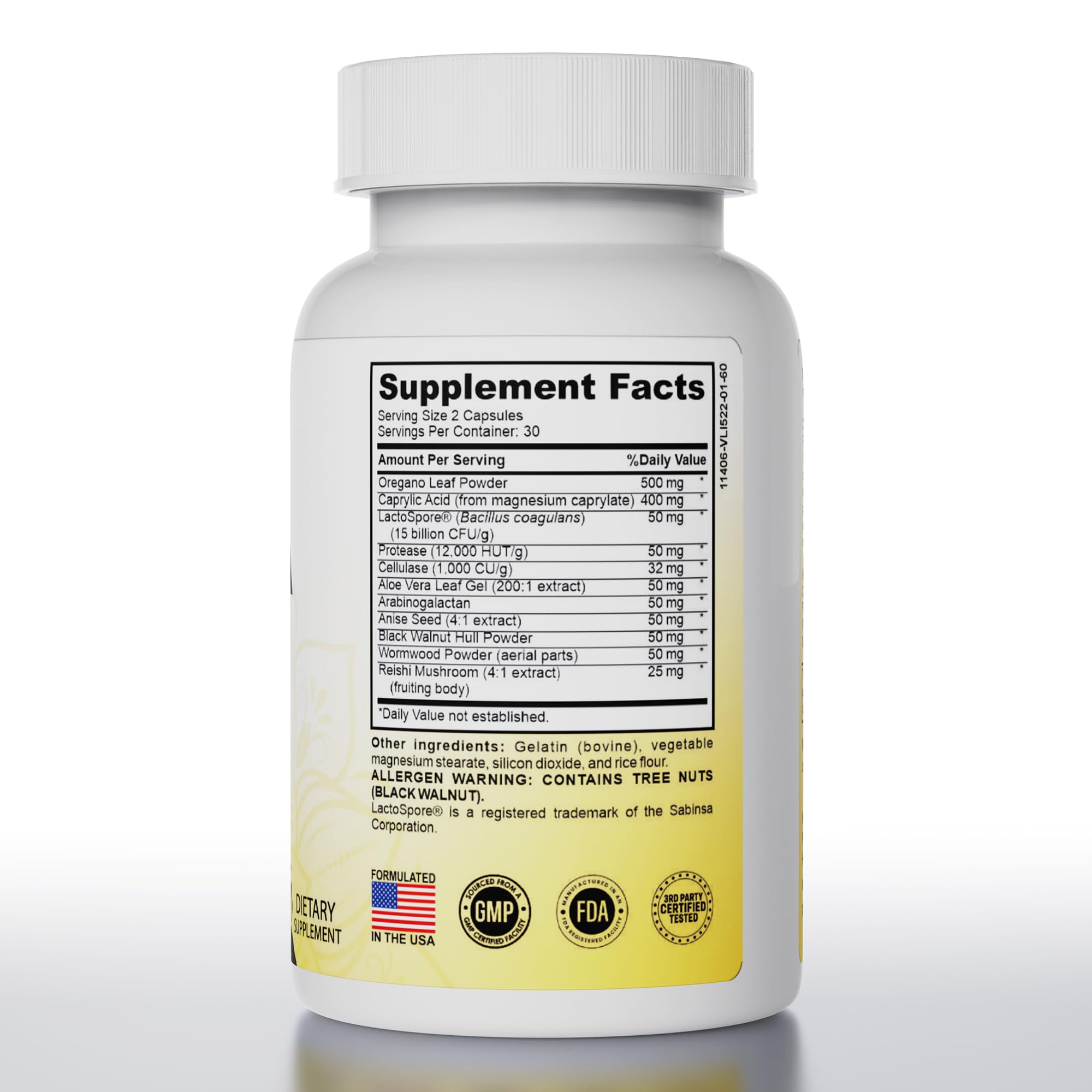 Pure Peak Candida Cleanse capsules close-up highlighting easy-to-take daily capsules.