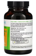 Pure Planet packaging showing organic, cracked-cell chlorella and organic label