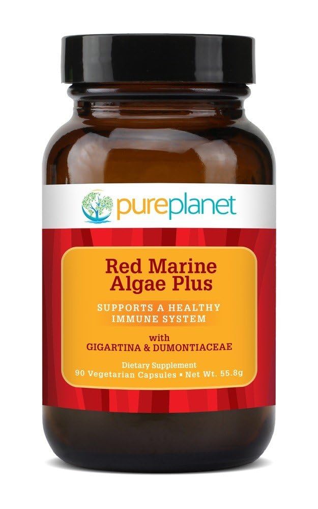 Pure Planet Red Marine Algae Plus bottle for daily immune support.