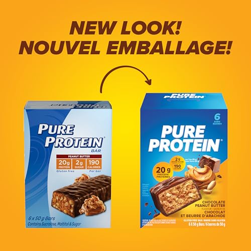 Pure Protein Bars 6-pack on store shelf; value and protein-rich choice