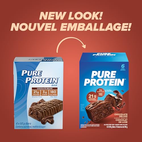 Pure Protein gluten free chocolate bar pack shot, perfect for on-the-go fueling.