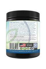 PURE Sport Vegan Protein container in kitchen highlighting gluten-free and non-GMO