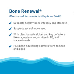 PURE SYNERGY Bone Renewal bottle-top scene with cap showing dosage guidance