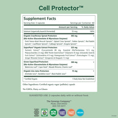 PURE SYNERGY Cell Protector capsules closeup shows easy daily dosing.