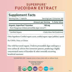 Pure Synergy fucoidan capsules close-up for easy daily immune readiness.