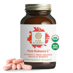 PURE SYNERGY Pure Radiance C bottle front for daily immune support.