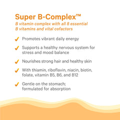 Organic ingredients highlight in Pure Synergy Super B-Complex formula.