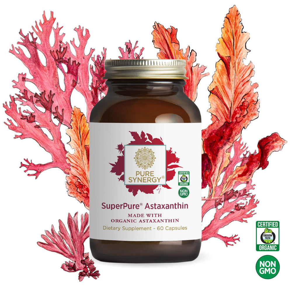 PURE SYNERGY SuperPure made in USA label reassuring quality.