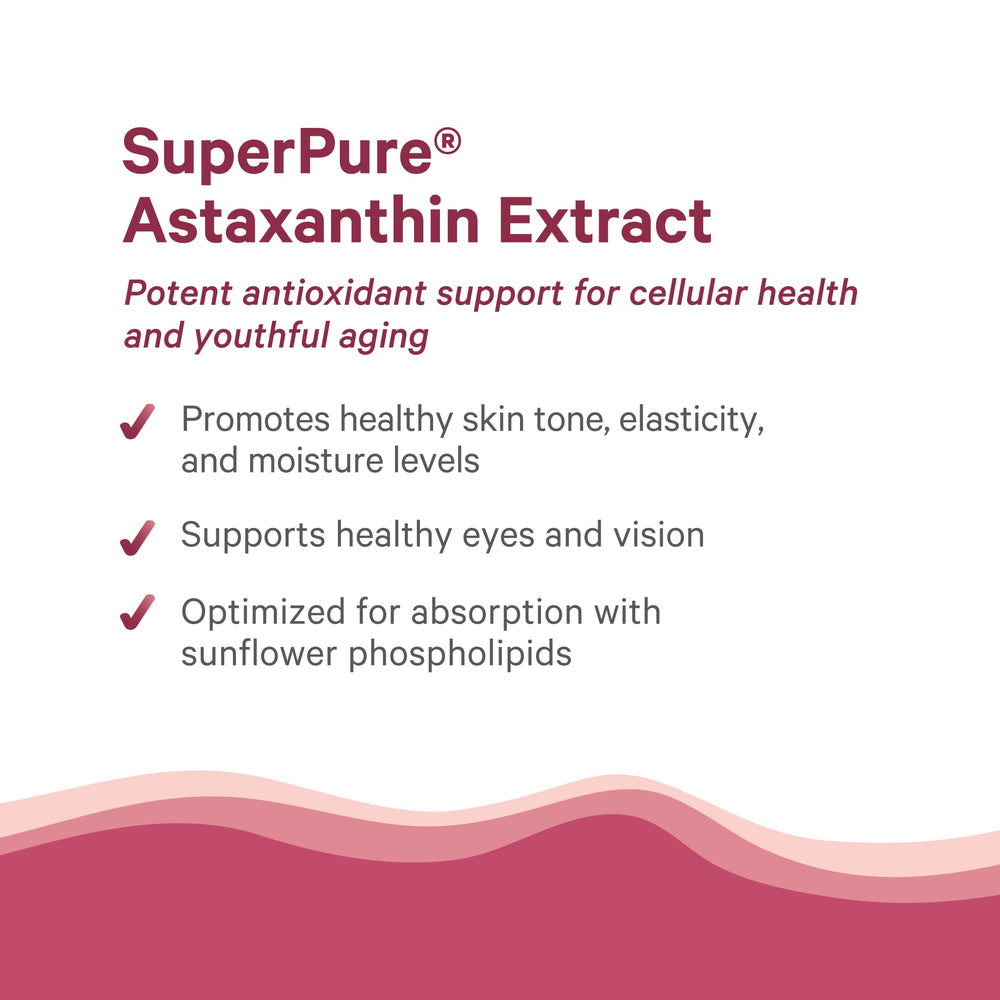 PURE SYNERGY SuperPure organic certification seal highlights purity and potency.