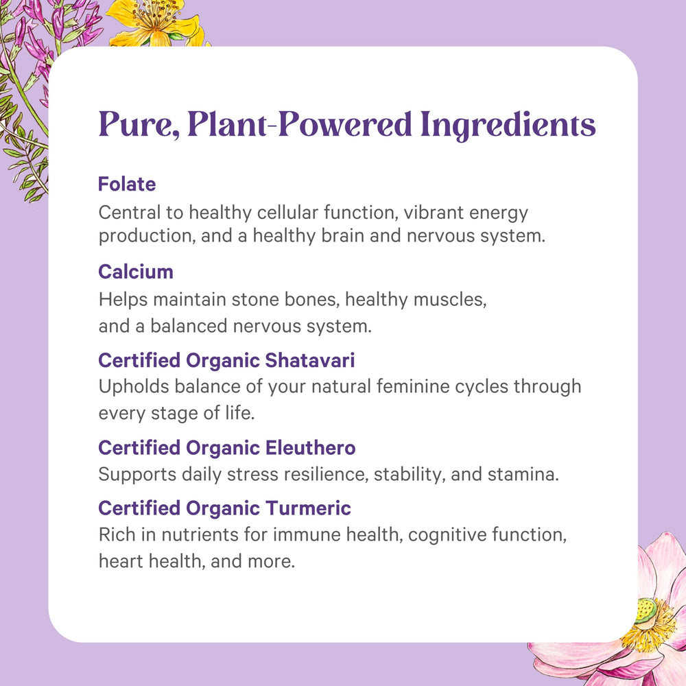 Pure Synergy Vita-Min-Herb Women daily-use bottle in kitchen setting
