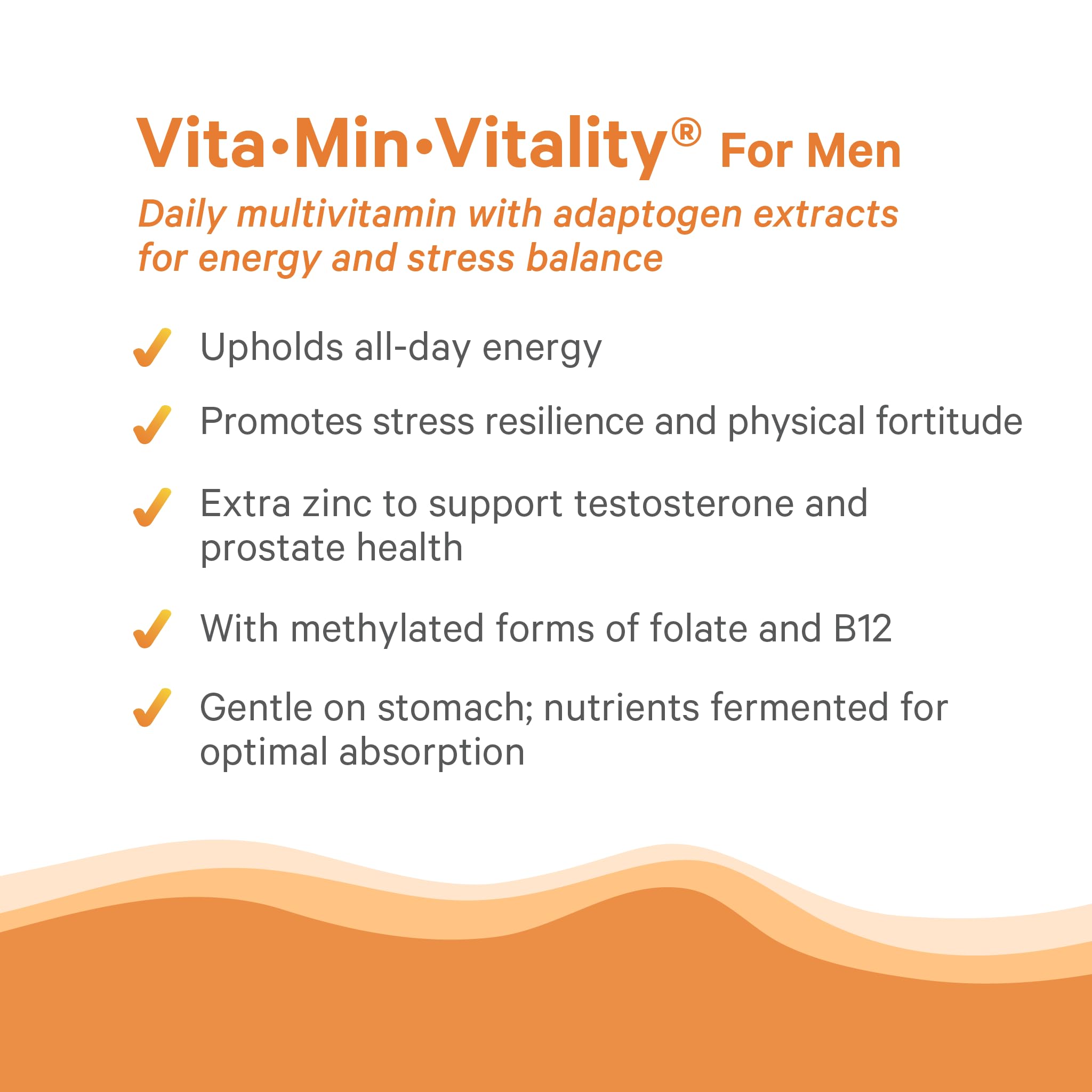 Pure Synergy Vita-Min-Vitality seal indicates quality and US-made manufacturing.