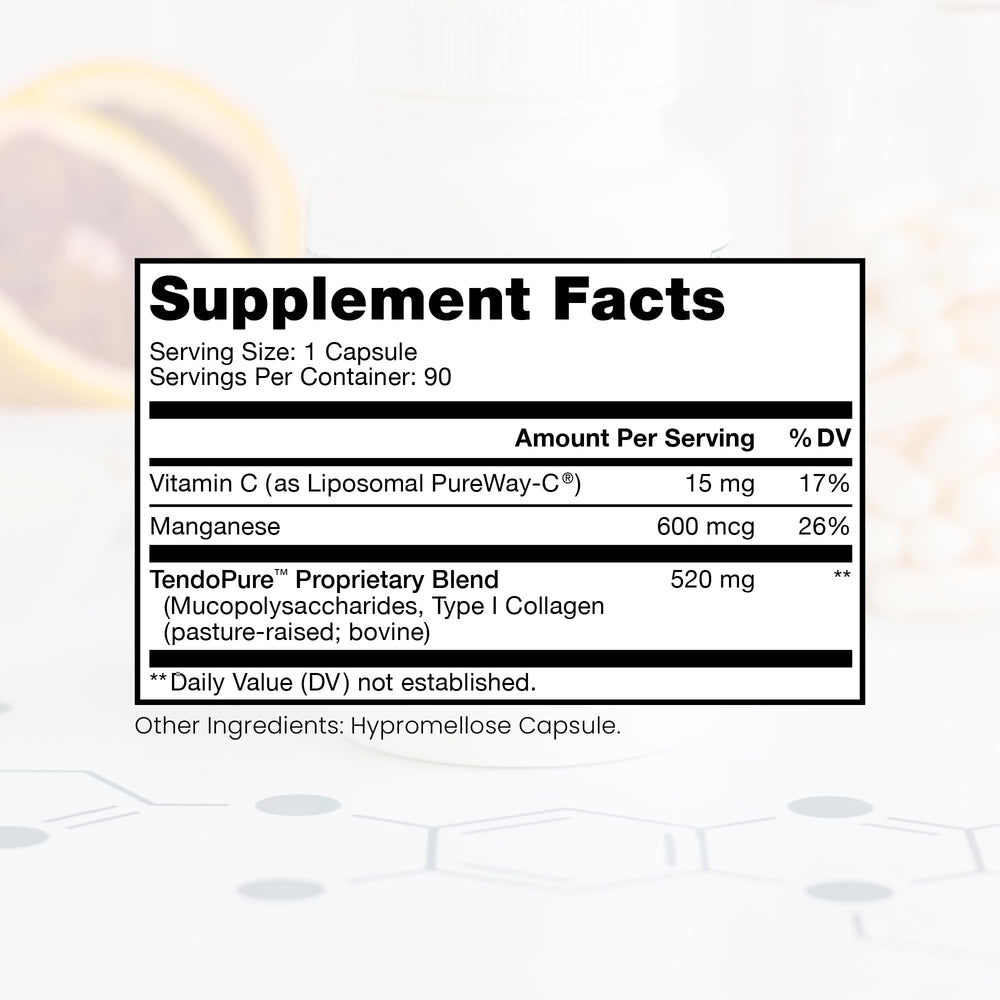 Closeup of Pure Therapro Rx Acute Injury capsules showing texture and size