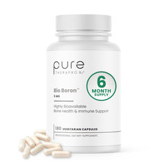 Pure TheraPro Rx Bio Boron capsules in bottle supporting bone health and daily mineral balance