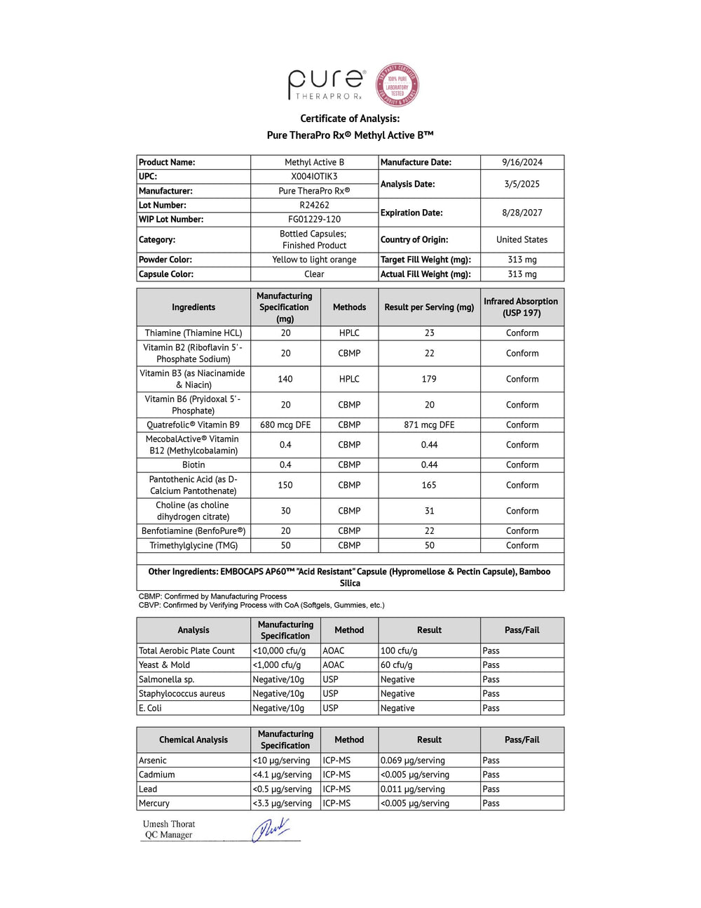 Pure Therapro Rx daily-use scene shows simple meal-time capsule routine