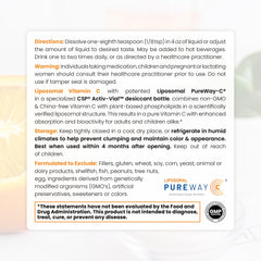 Pure Therapro Rx vitamin C powder scoop shows a precise 250 mg serving.