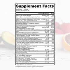 Pure Therapro Rx Methyl Multi capsules closeup; pre-methylated nutrients for absorption.
