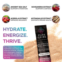 PURE TRIBE hydration sticks on the go fit gym bags and desks