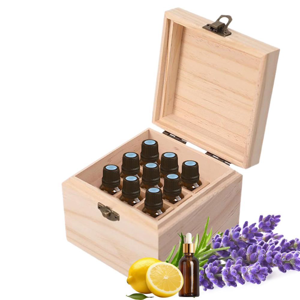 Pure Vie wooden oil box is lightweight and travel-ready for on-the-go aromatics.