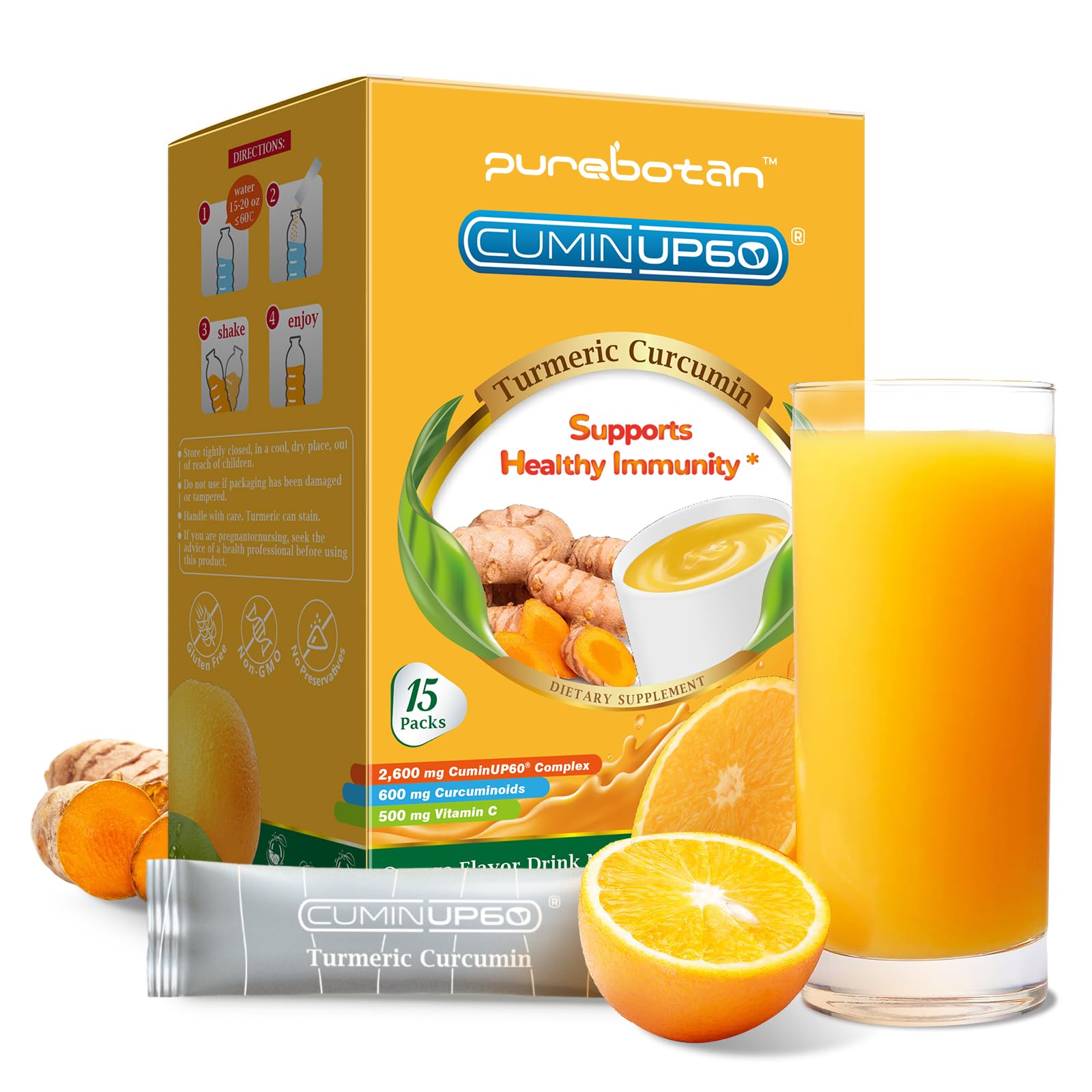 PureBotan made in USA curcumin powder supports an easy wellness routine.