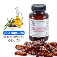 PureC60OliveOil capsules-pack, easy daily supplement option for busy lifestyles.