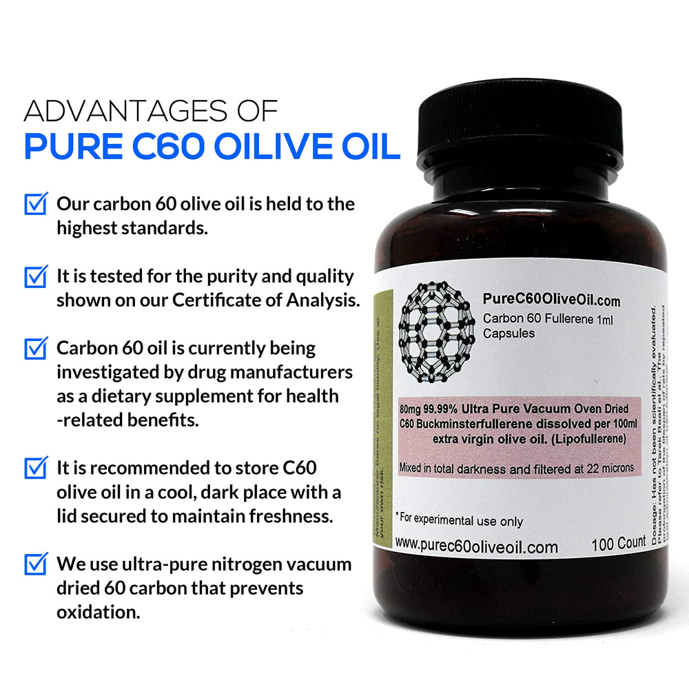 PureC60OliveOil label close-up, high-polyphenol olive oil quality for healthy routines.