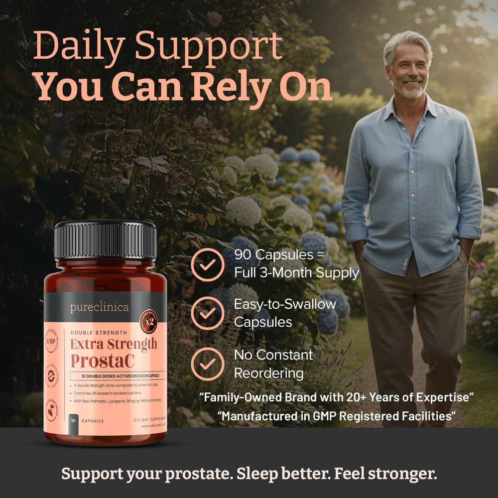 Pureclinica ProstaC zinc, boron, and vitamin D3 for immune support.