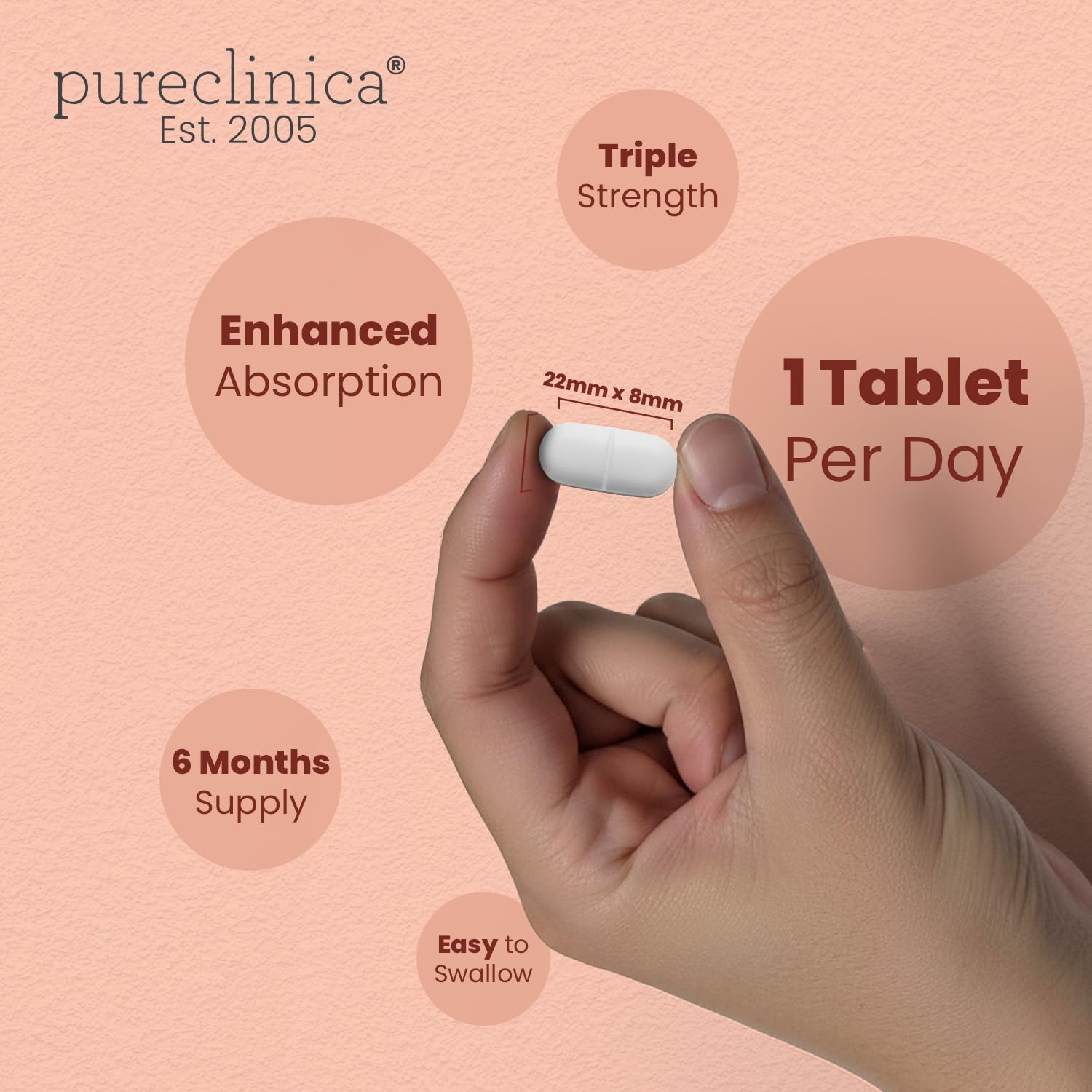 PureClinica UltraColl daily-dose setup suggests one tablet per day.