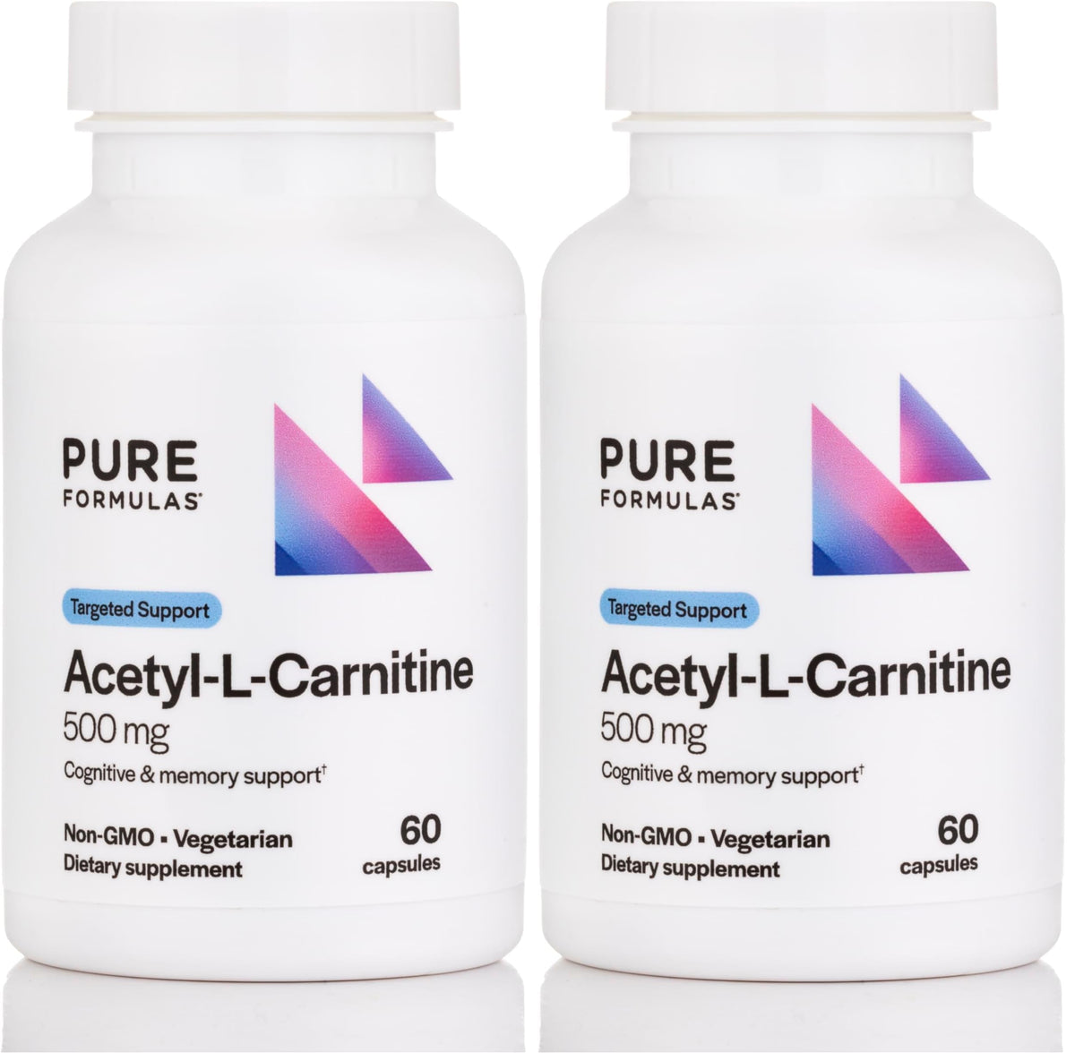 PureFormulas Acetyl L-Carnitine capsules in 2-pack for daily energy support