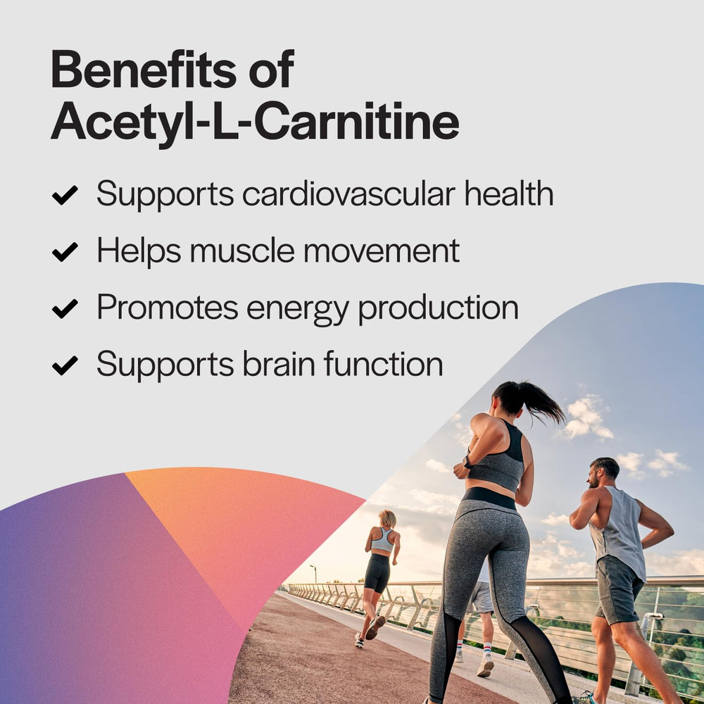 Nutrition panel view of PureFormulas Acetyl L-Carnitine per serving details
