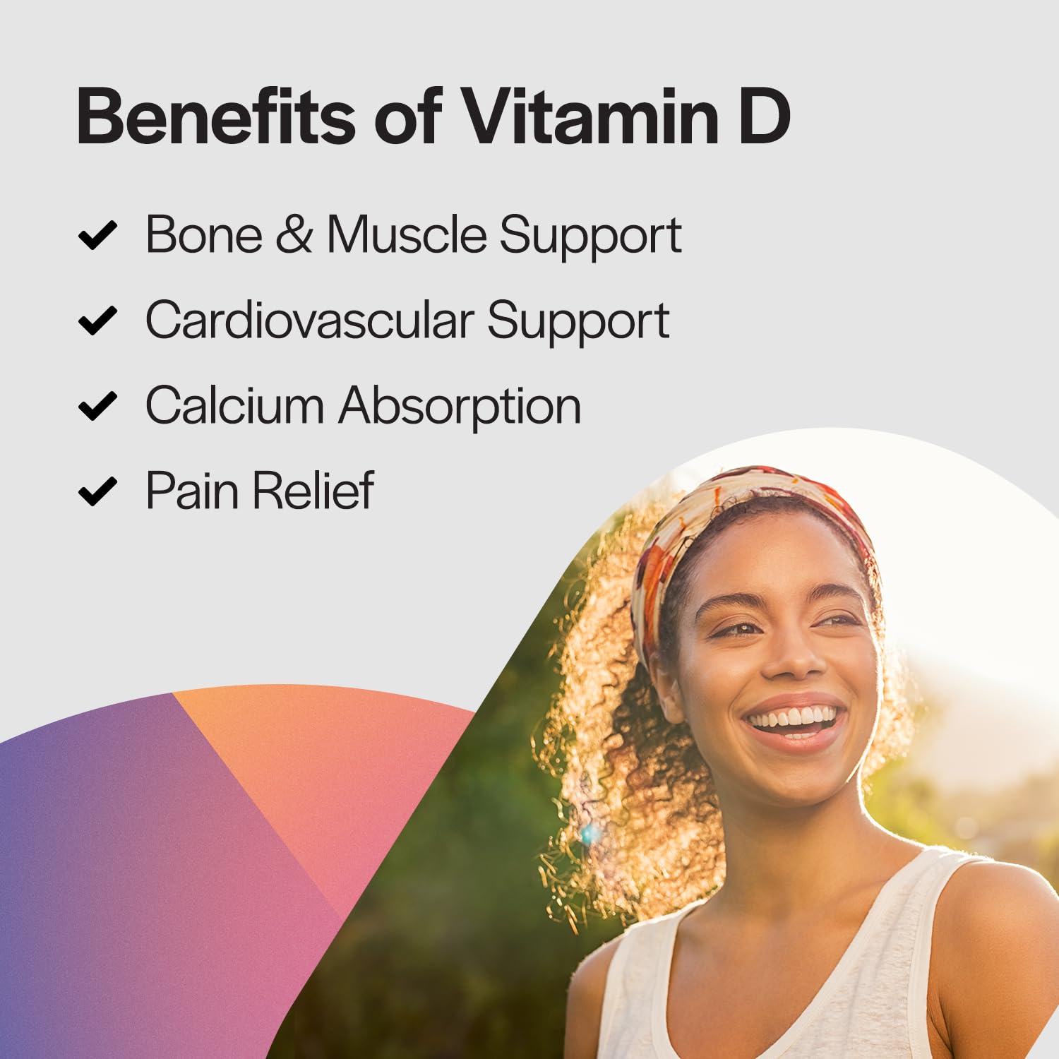 PureFormulas D3 drops ingredient-label closeup showing non-GMO assurance.