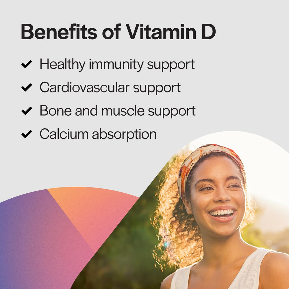 PureFormulas immune-support branding with D3 K2 visuals suggesting resilience