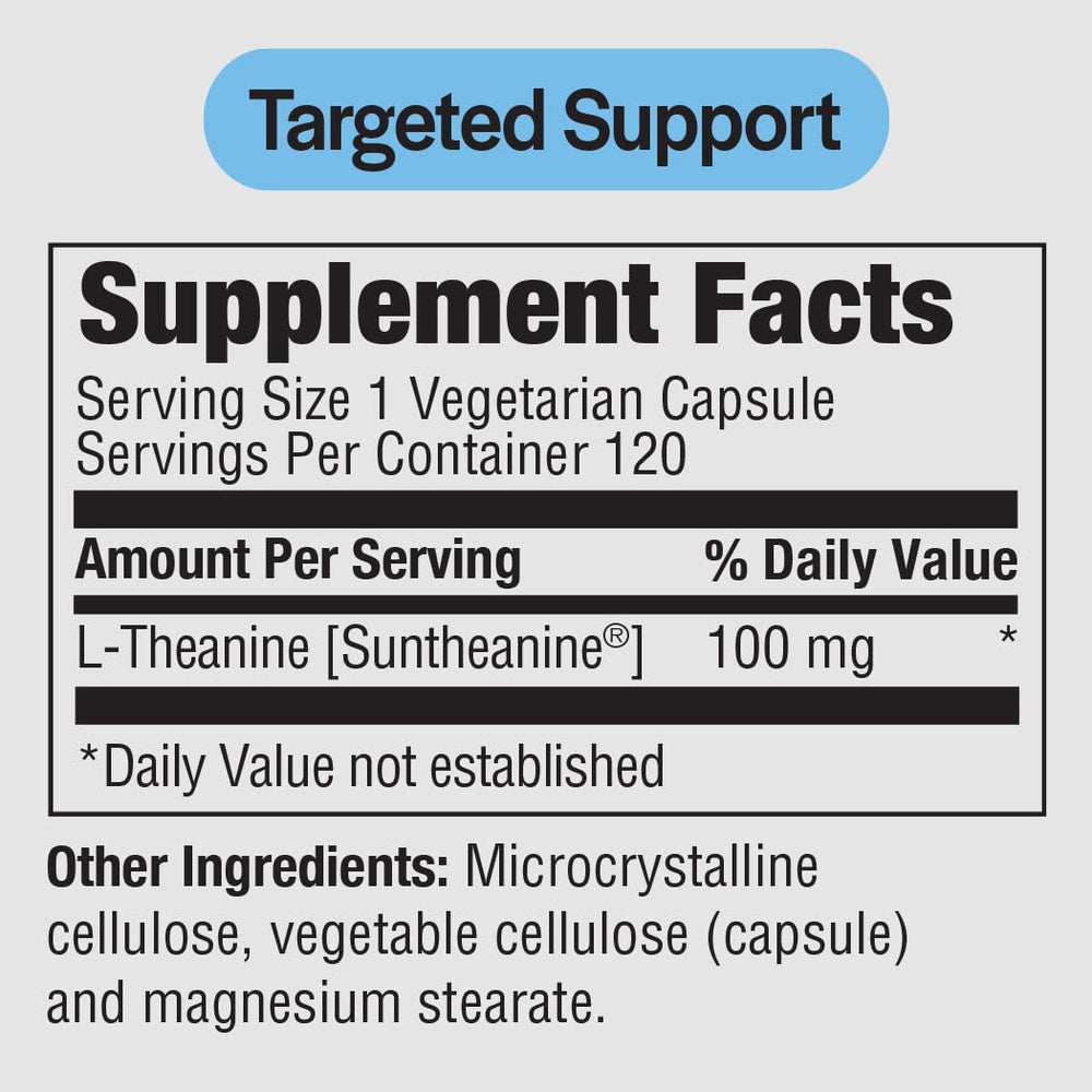 PureFormulas L-Theanine capsules close-up showing quality and purity