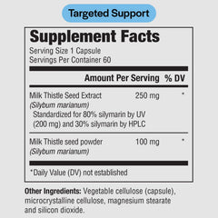 PureFormulas Milk Thistle Supreme capsules stacked show a vegetarian, non-GMO formula for daily wellness