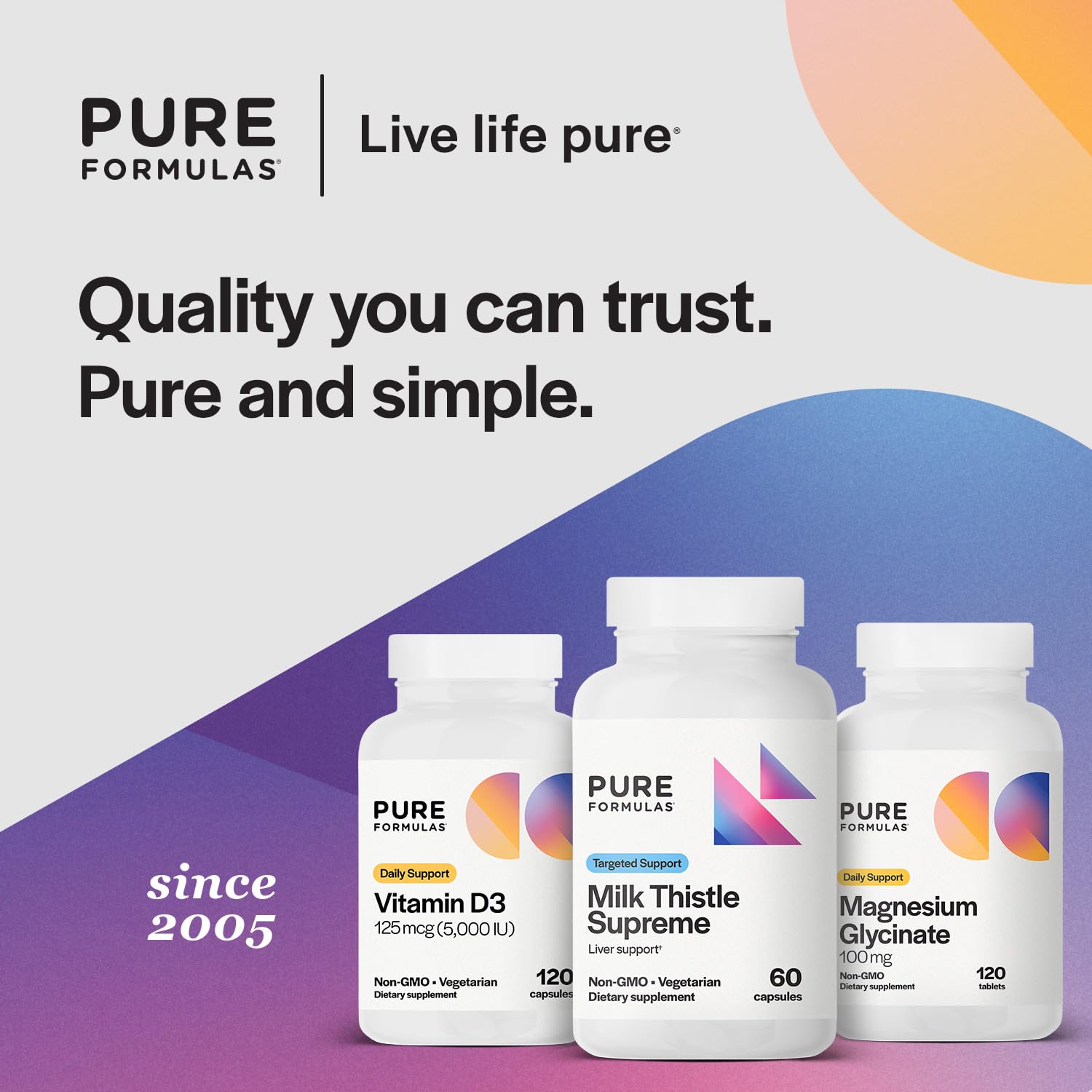 PureFormulas Milk Thistle Supreme 250 mg dosage shown to convey potency and consistency