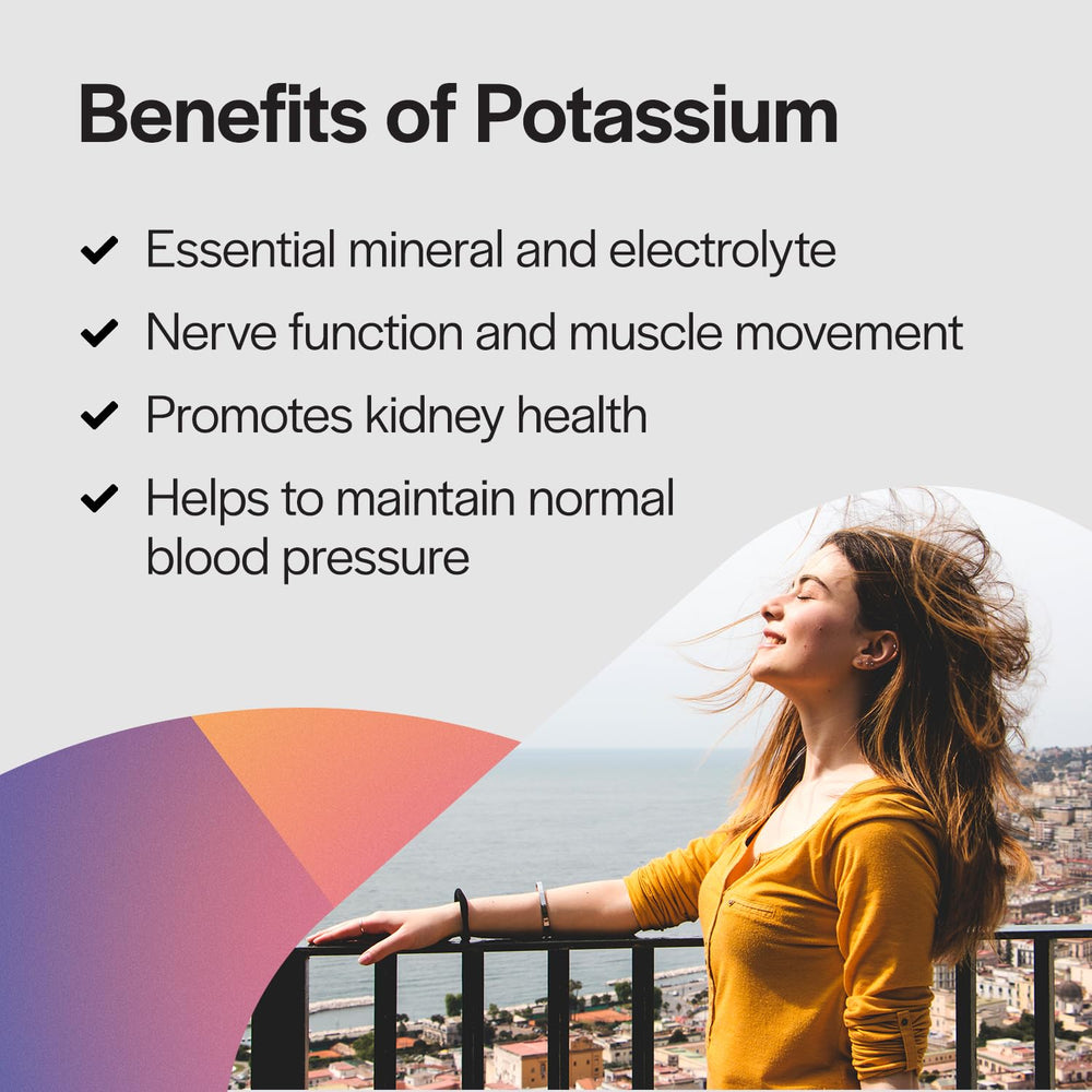 PureFormulas potassium label reading with dosage details