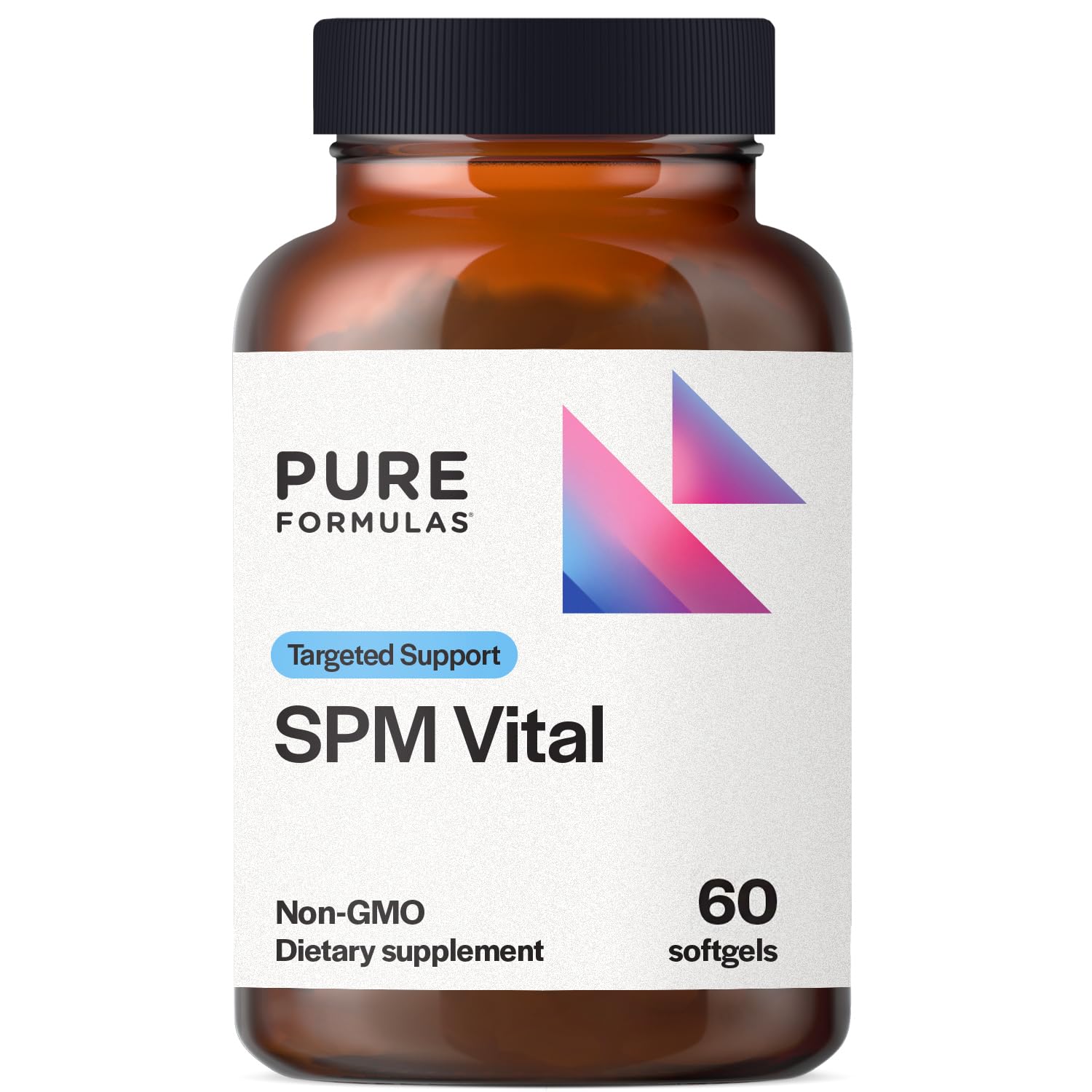 PureFormulas SPM Vital bottle label — clear packaging signaling tissue health support.