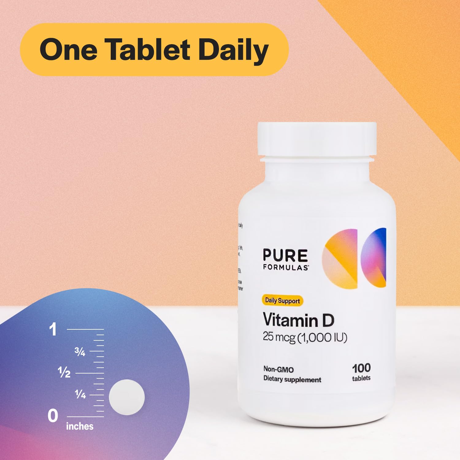 PureFormulas Vitamin D3 1000 IU pack outer box conveys value and safety.