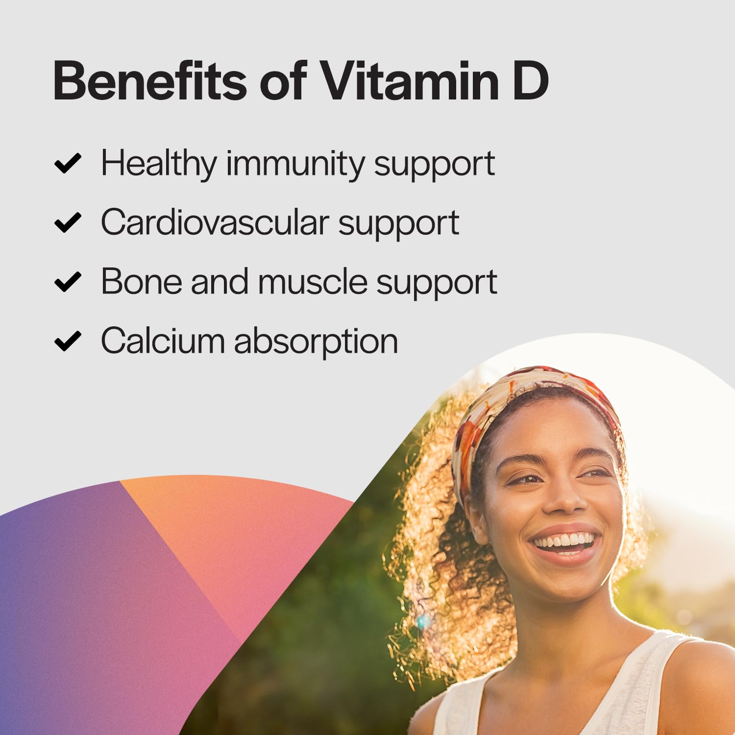 Vitamin D3 K2 bottle beside a bone and heart icon.