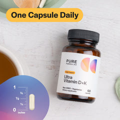 Purity and potency emphasis on American-made PureFormulas Vitamin D3 K2.