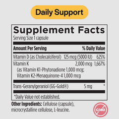 PureFormulas D3 K2 vegetarian capsules close-up emphasizes compact dosage